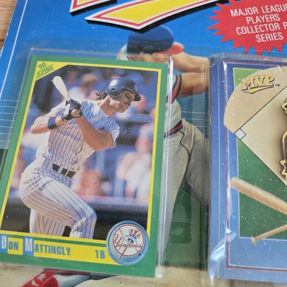 Lot‎ of 3 1990 MLB MVP Major League Players Collector Pin Series- Unopened